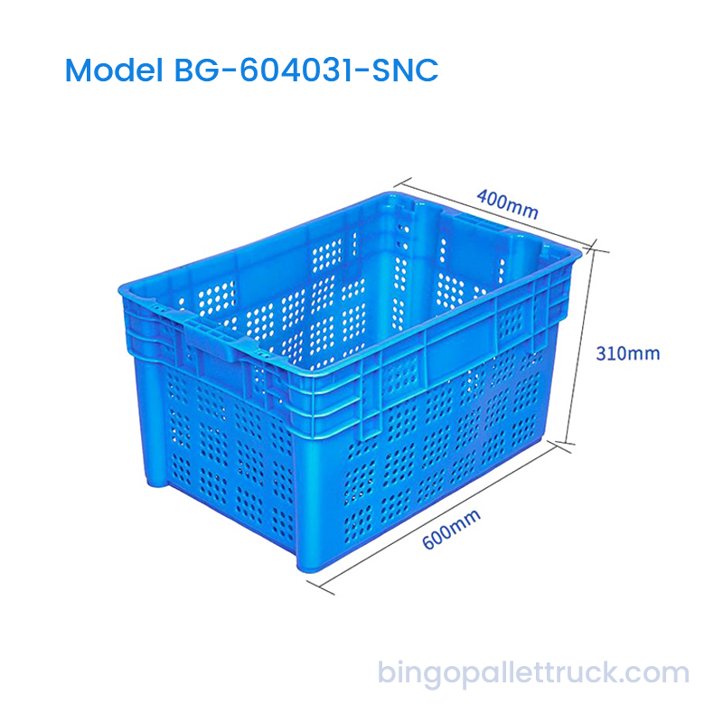 60L Stack and Nest Plastic Crate