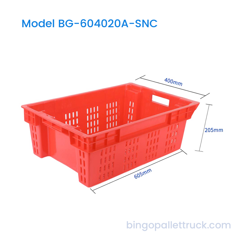 40L Stack and Nest Plastic Crate