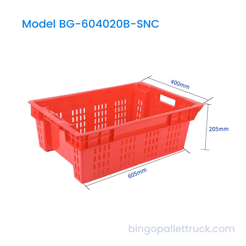 40L Stack and Nest Plastic Crate