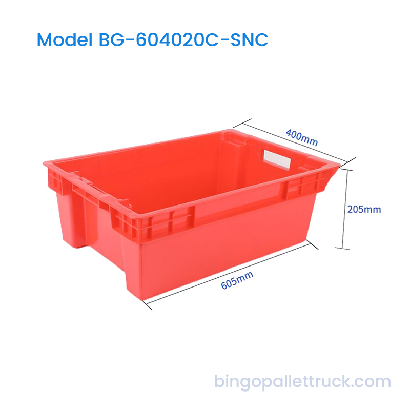 40L Stack and Nest Plastic Crate