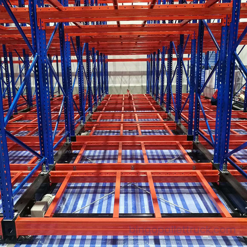 Customized Movable Mobile Pallet Racking System for High Density Space Saving Storage