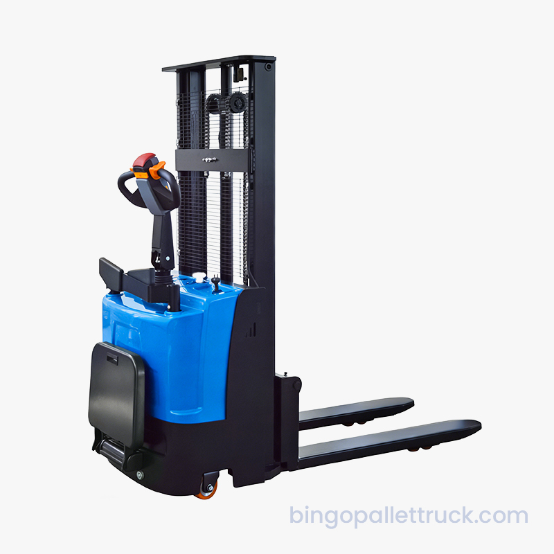 1500kg Electric Stand-on Stacker for Factory