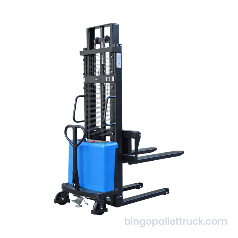 2000kg Heavy Duty Semi-Electric Stacker for Industrial Stacking