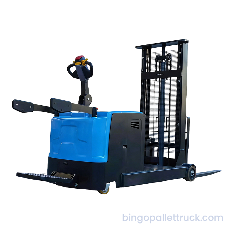 1500kg EPS Counterbalanced Electric Stand-on Stacker for Heavy Pallet Handling
