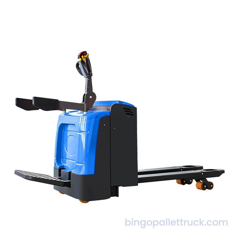 2000kg EPS Electric Stand Type Pallet Truck for Logistics